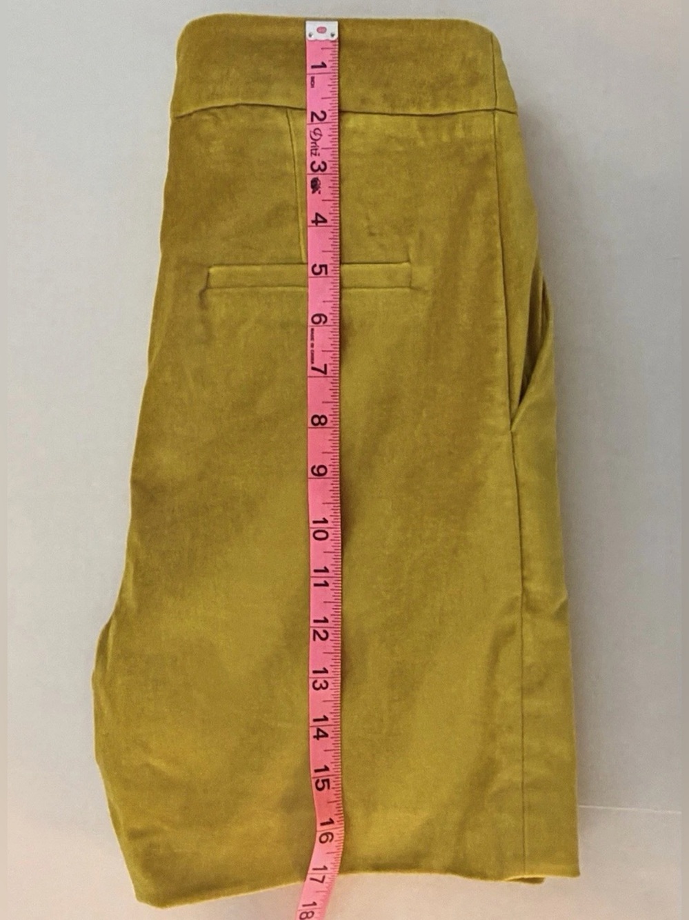 Karen Millen Soft Lined Mustard Yellow Velvet Pleated A-Line Dress Shorts Size 4 - Picture 8 of 12